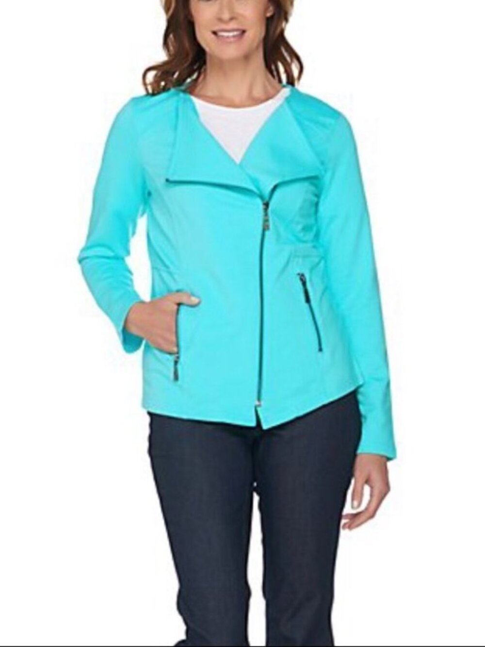 Belle by Kim Gravel Knit Motorcycle Jacket